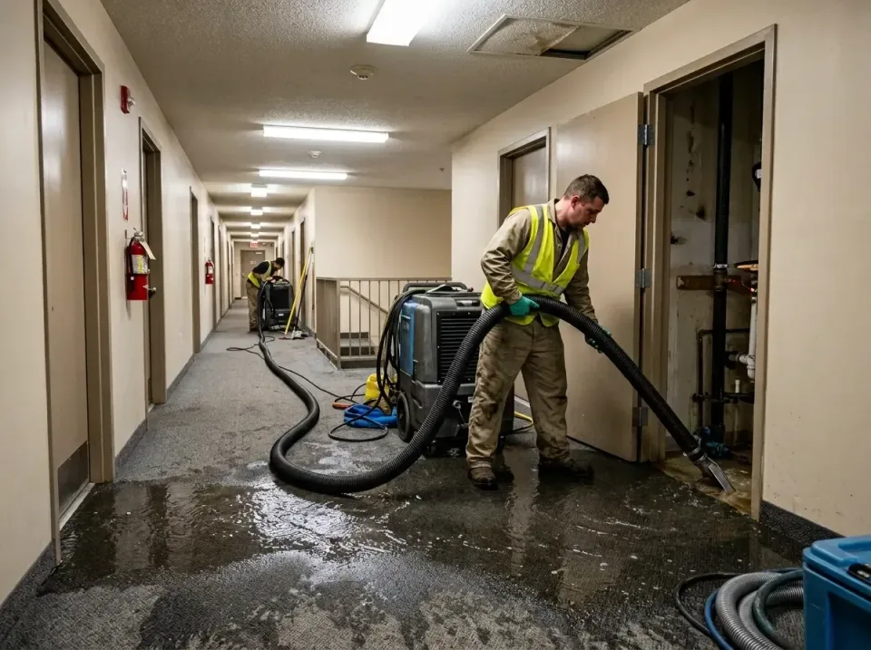 multi-unit-apartment-hallway-f-005 — frequently asked questions, Emergency Burst Pipe Water Extraction & Removal in Elroy, NC